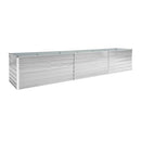 Garden Raised Bed Galvanised Steel 480X80X77 Cm Grey