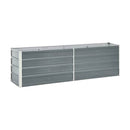 Garden Raised Bed Galvanised Steel 240X40X45 Cm