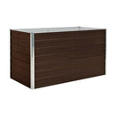 Raised Garden Bed Brown 160X80X77 Cm Galvanised Steel