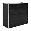 Garden Raised Bed Anthracite 100X40X77 Cm Galvanised Steel