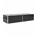 Garden Raised Bed Anthracite 240X80X45 Cm Galvanised Steel