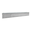 Garden Raised Bed Galvanised Steel 600X80X77 Cm Grey