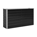 Garden Raised Bed Anthracite 160X40X77 Cm Galvanised Steel