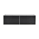 Garden Raised Bed Anthracite 320X80X77 Cm Galvanised Steel