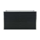 Raised Garden Bed Anthracite 160X80X77 Cm Galvanised Steel