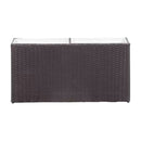 Garden Raised Bed With 2 Pots 90X20X40 Cm Poly Rattan