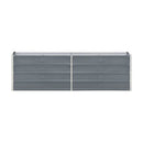 Garden Raised Bed Galvanised Steel 240X40X45 Cm