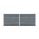 Garden Raised Bed Galvanised Steel 240X40X77 Cm