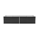 Garden Raised Bed Anthracite 240X80X45 Cm Galvanised Steel