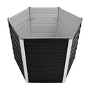 Garden Raised Bed Anthracite 129X129X77 Cm Galvanised Steel