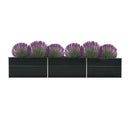 Garden Raised Bed Galvanised Steel 480X80X77 Cm Anthracite
