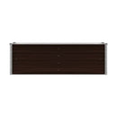 Garden Raised Bed Brown 160X40X45 Cm Galvanised Steel