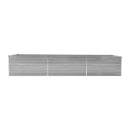 Garden Raised Bed Galvanised Steel 480X80X77 Cm Grey