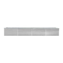 Garden Raised Bed Galvanised Steel 600X80X77 Cm Grey