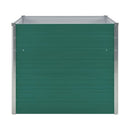 Raised Garden Bed 100X100X77 Cm Galvanised Steel Green