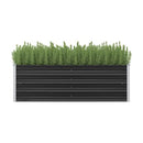 Garden Raised Bed Anthracite 160X40X45 Cm Galvanised Steel