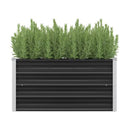 Garden Raised Bed Anthracite 100X40X45 Cm Galvanised Steel