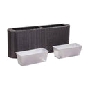 Garden Raised Bed 120X24X40 Cm Poly Rattan
