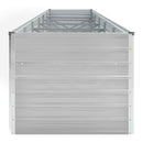 Garden Raised Bed Galvanised Steel 480X80X77 Cm Grey