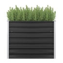 Garden Raised Bed Anthracite 100X40X77 Cm Galvanised Steel
