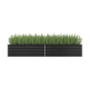 Garden Raised Bed Anthracite 320X80X45 Cm Galvanised Steel