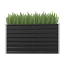 Garden Raised Bed Anthracite 160X40X77 Cm Galvanised Steel