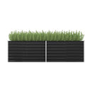 Garden Raised Bed Anthracite 320X80X77 Cm Galvanised Steel