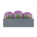 Raised Garden Bed 320X40X77 Cm Galvanised Steel