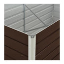 Raised Garden Bed Brown 160X80X77 Cm Galvanised Steel