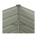 Raised Garden Bed Anthracite 129X129X45 Cm Galvanised Steel