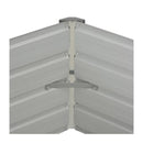 Raised Garden Bed Brown 129X129X46 Cm Galvanised Steel