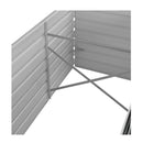 Garden Raised Bed Anthracite 320X80X77 Cm Galvanised Steel
