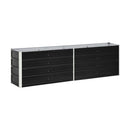 Garden Raised Bed Galvanised Steel 240X40X45 Cm