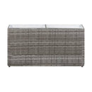 Garden Raised Bed With 2 Pots 90X20X40 Cm Poly Rattan