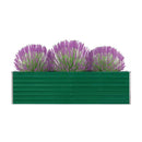 Raised Garden Bed 320X40X77 Cm Galvanised Steel