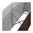 Garden Raised Bed Brown 160X40X45 Cm Galvanised Steel