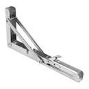 10Inch Stainless Steel Folding Table Bracket 2Pcs Shelf Bench 50Kg