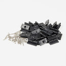 100Pcs Composite Decking Plastic T Clips And Black Screws