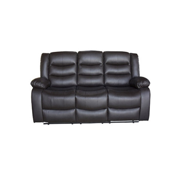 3 Seater Recliner Sofa In Faux Leather Lounge Couch