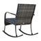 Garden Rocking Chair Poly Rattan Anthracite