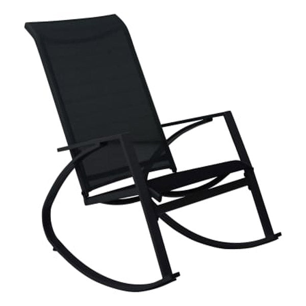 Garden Rocking Chairs 2 Pcs Textilene Black