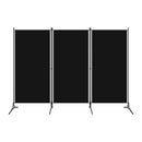 3 Panel Room Divider Black 260X180 Cm