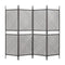 4 Panel Room Divider Poly Rattan 240X200 Cm