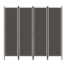 4 Panel Room Divider Anthracite 200X180 Cm