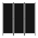 3 Panel Room Divider Black 150X180 Cm