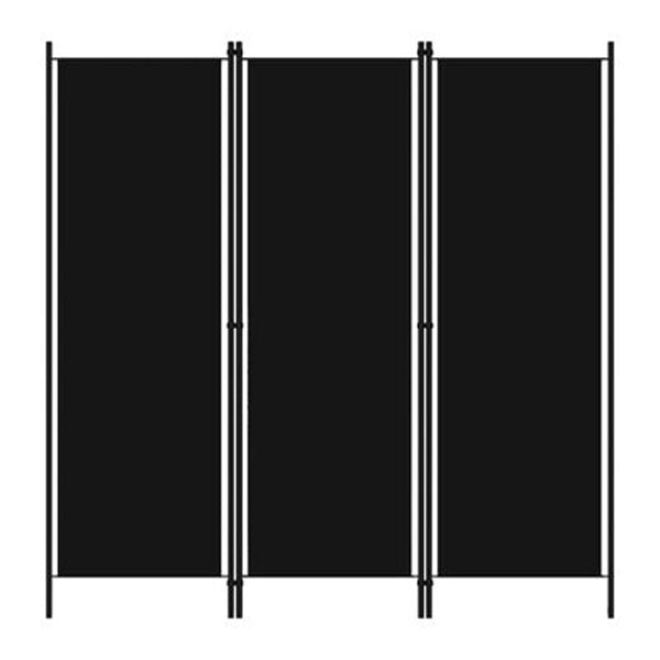 3 Panel Room Divider Black 150X180 Cm