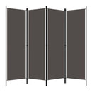 4 Panel Room Divider Anthracite 200X180 Cm