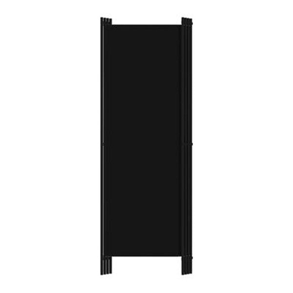 4 Panel Room Divider Black 200X180 Cm