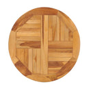 Rotating Table Disk Solid Teak Wood