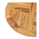Rotating Table Disk Solid Teak Wood